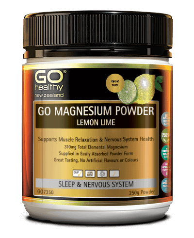 GO Healthy Magnesium Powder Lemon & Lime 250g (Exp: 07/21)